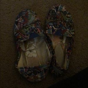 Size 7 (US) knock off Toms (Marvel print)